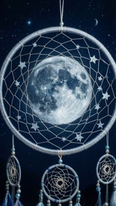 Celestial Moon Dream Catcher