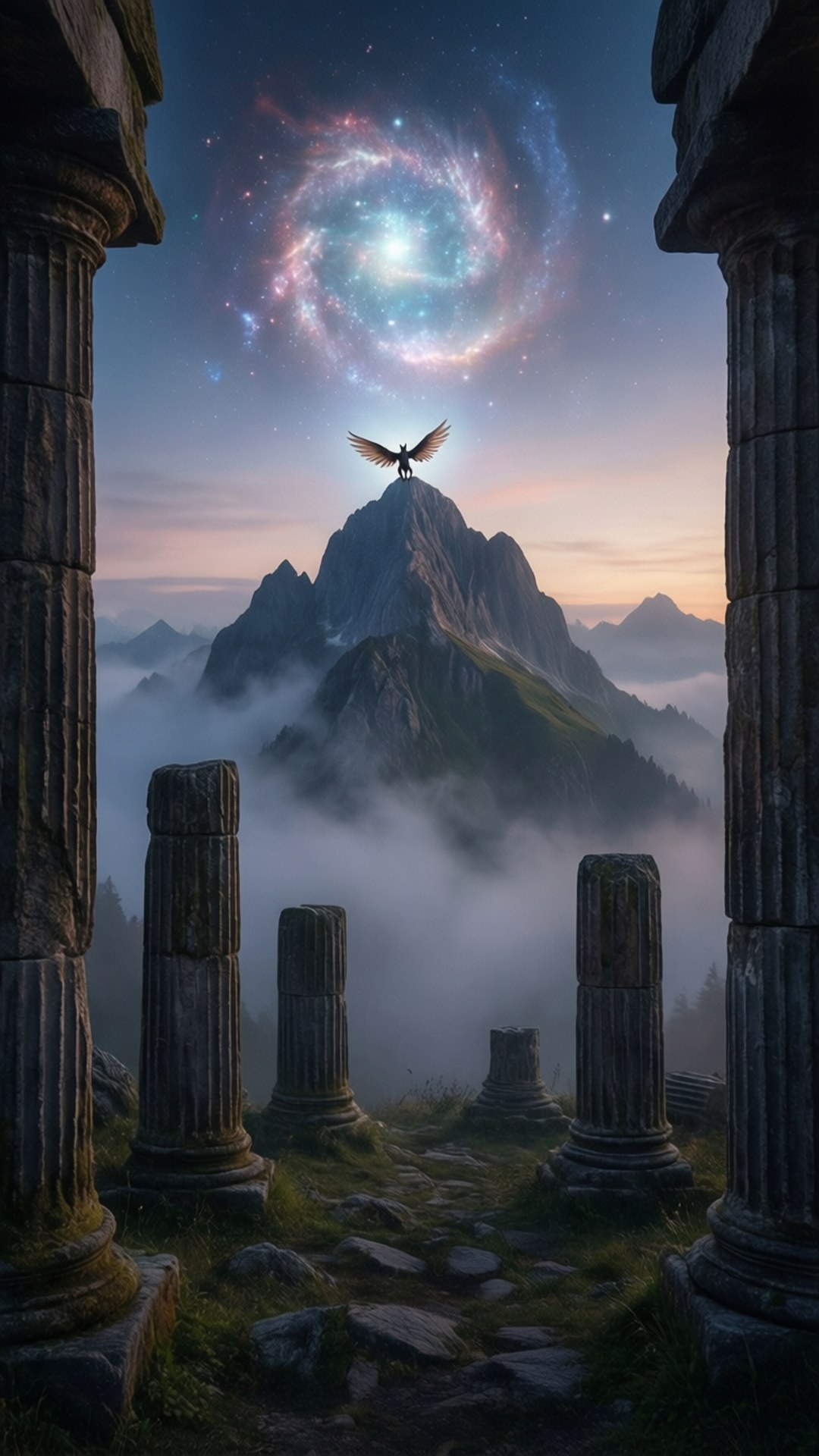 Celestial Peak Discovery by Wallpapers.art Studio