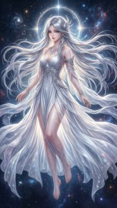Celestial Silver Goddess