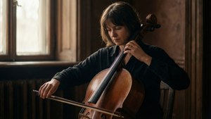 Cellist in Twilight