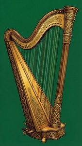 Celtic Harp Gold