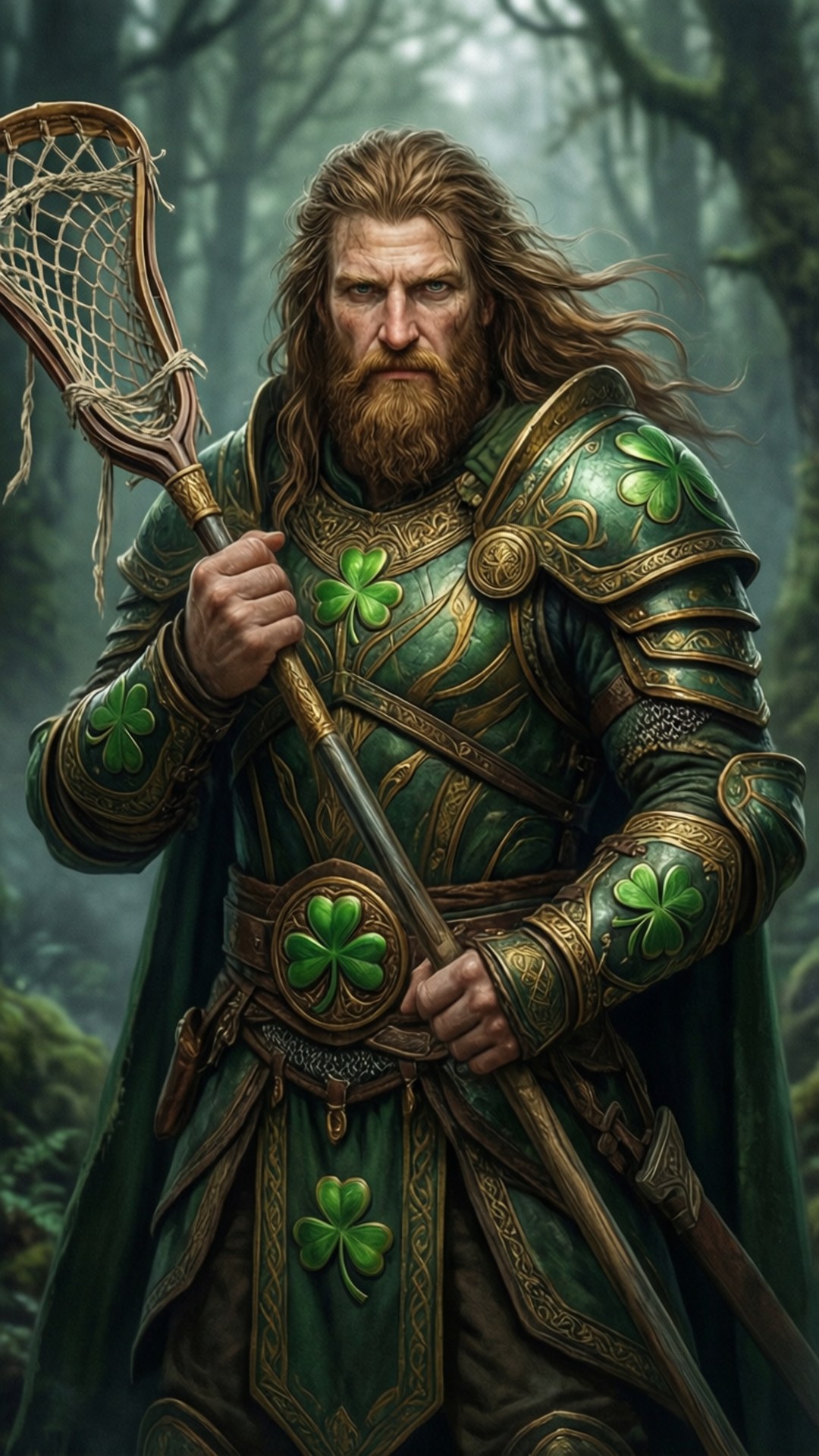 Celtic Lacrosse Warrior by Wallpapers.art Studio