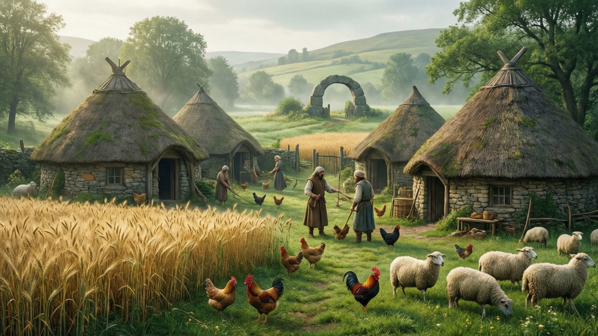 Celtic Valley Homestead by Wallpapers.art Studio