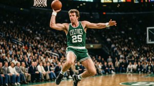 Celtics Legend in Flight