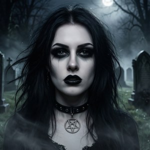 Cemetery Goth Portrait