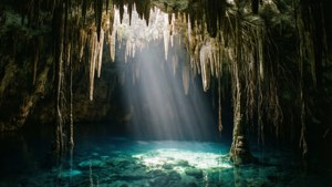 Cenote Light Beam