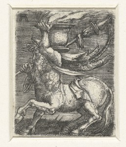 Centaur draagt een pot met vuur
