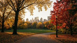Central Park Autumn View