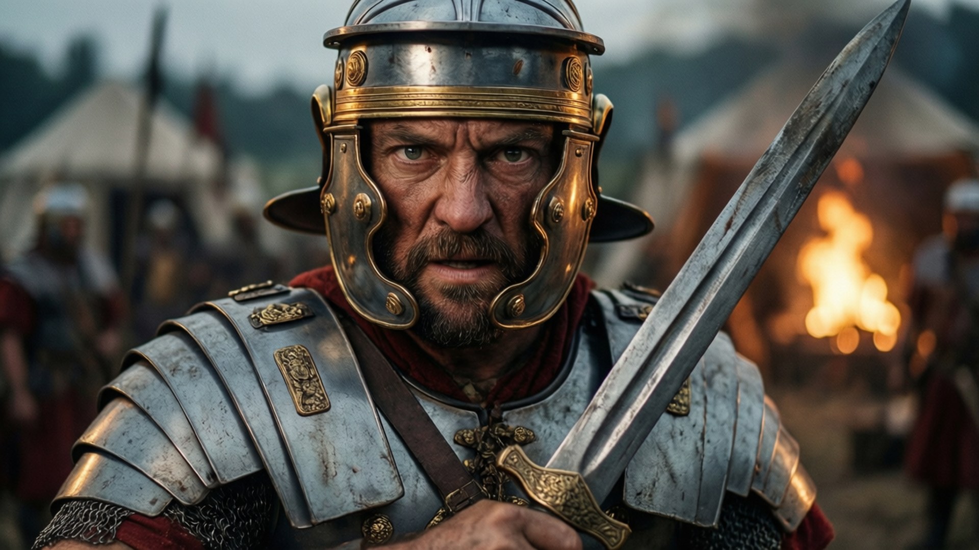 Centurion's Gaze by Wallpapers.art Studio