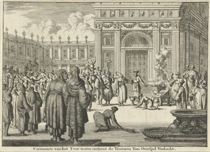 Ceremonie met van overspel verdachte vrouwen
