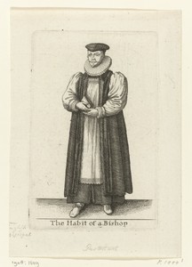 Ceremoniële kledij van een Engelse bisschop
