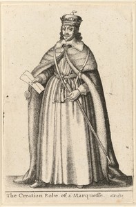 Ceremoniële kledij van een Engelse markies