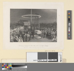 Ceremony of Laying the First Stone of the New Royal Exchange