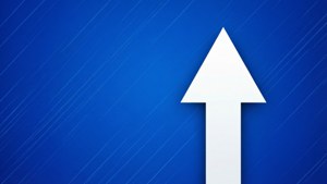 Cerulean Upward Arrow