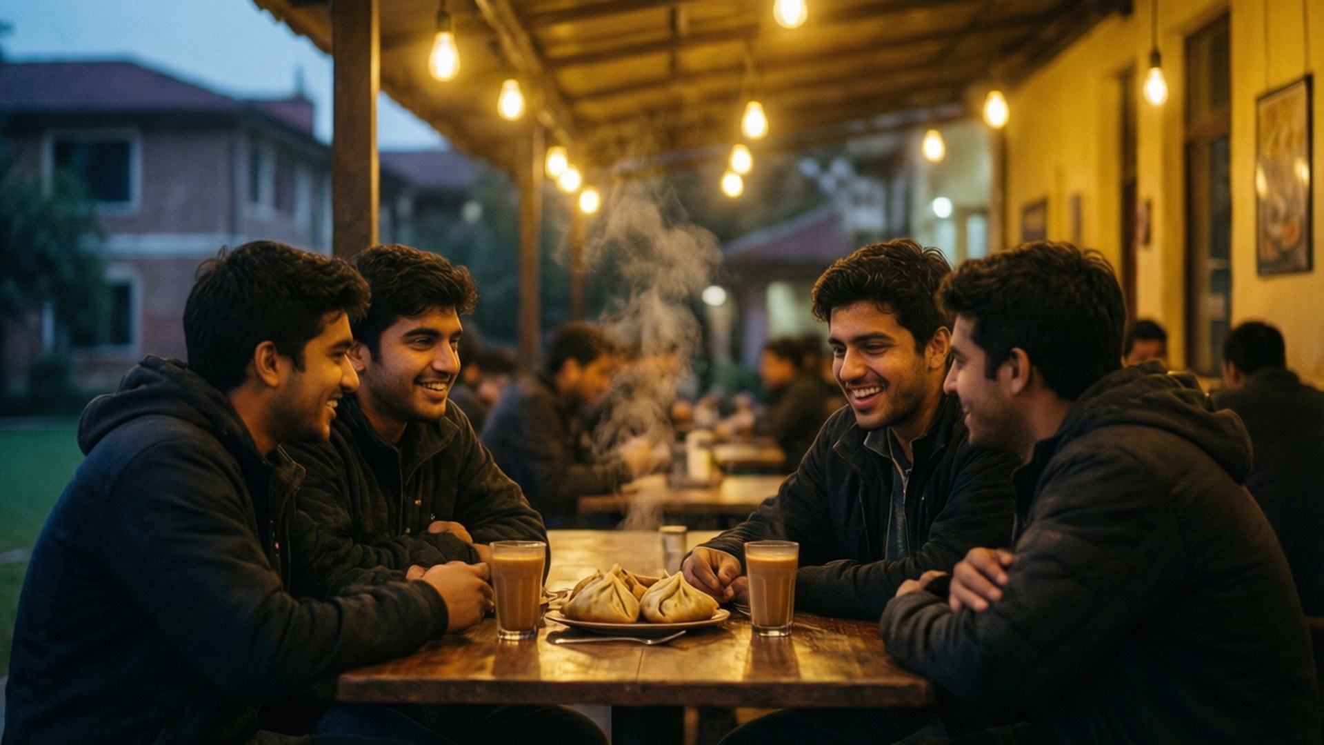 Chai at the Cafe by Wallpapers.art Studio