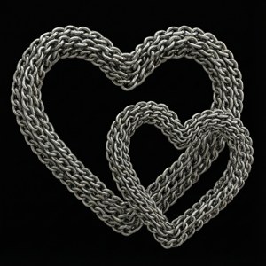 Chain Metal Hearts
