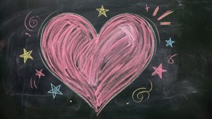 Chalk Heart Board