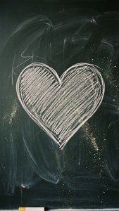 Chalk Heart Doodle