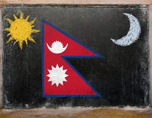 Chalk Nepal Flag