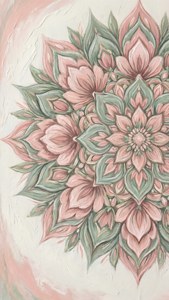 Chalk Paint Floral Mandala