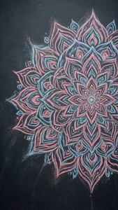 Chalk Pastel Mandala