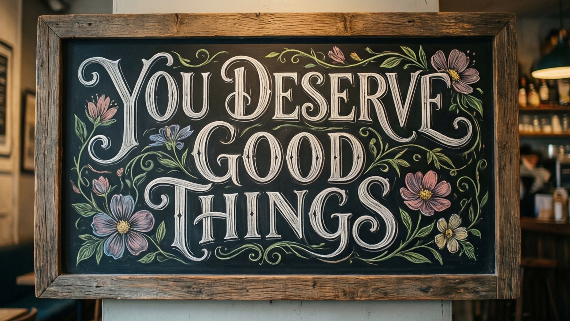 Chalkboard Affirmation by Wallpapers.art Studio