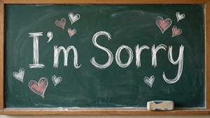 Chalkboard Apology