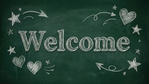 Chalkboard Doodle Welcome