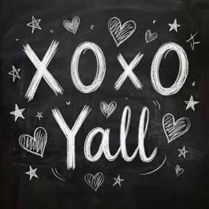 Chalkboard Doodle XOXO