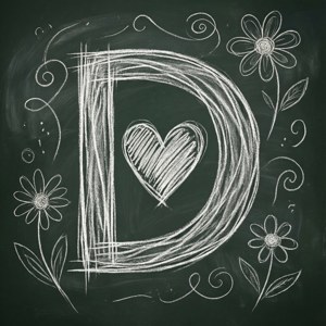 Chalkboard Love D