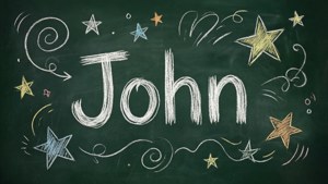 Chalkboard Name Doodle