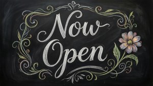 Chalkboard Now Open