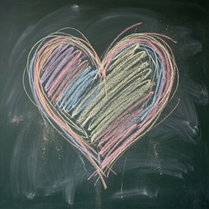 Chalkboard Scribble Heart