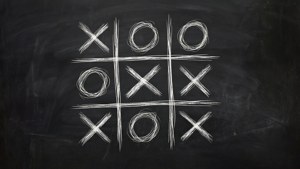 Chalkboard Tic Tac Toe