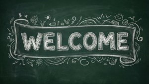 Chalkboard Welcome Banner