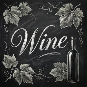 Chalkboard Wine Sign