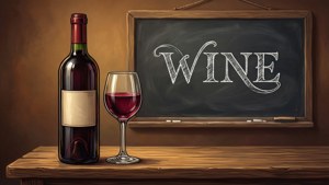 Chalkboard Wine Sign
