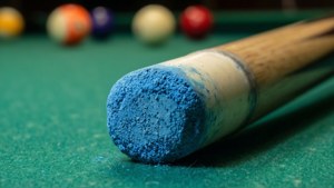 Chalked Cue Tip