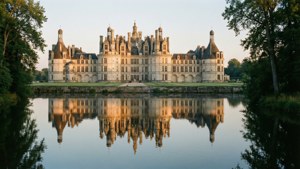 Chambord Castle Dawn