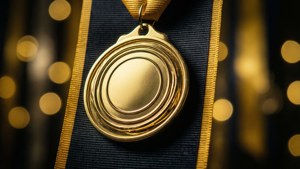 Champion Ribbon Close-Up