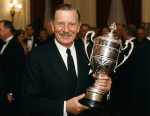 Champion with Trophy