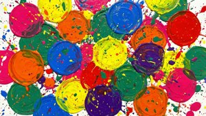 Chaos Paint Splatter Circles