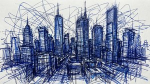 Chaotic City Sketch