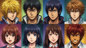 Character Panels Collage