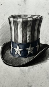 Charcoal Sketch Hat