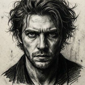 Charcoal Sketch of Silas