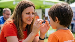 Charity Doubles with Child