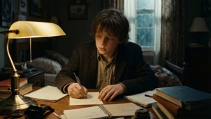 Charlie Writing Letter