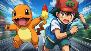 Charmander and Ash Adventure