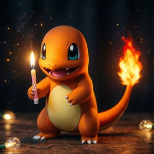 Charmander Candle Glow